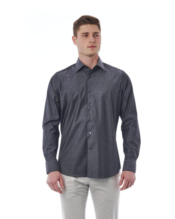 Regular Fit Shirt with Italian Collar – 44 IT