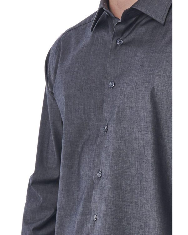 Regular Fit Shirt with Italian Collar – 44 IT