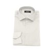 Slim Front Closure Shirt with Italian Collar and Logo Detail – 41 IT