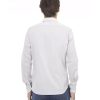 Slim Front Closure Shirt with Italian Collar and Logo Detail – 41 IT