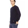 Baldinini Crewneck Sweater with Metal Monogram – L