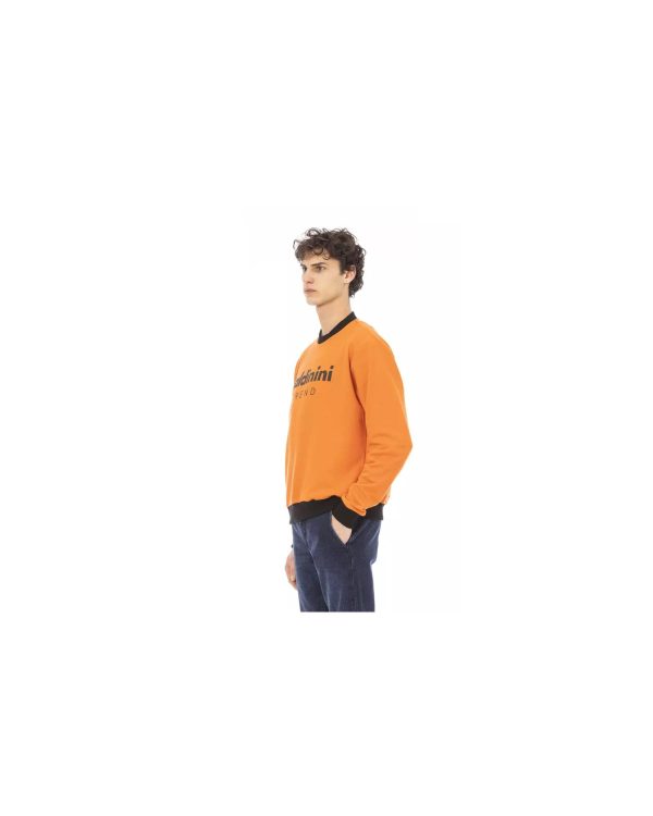 Front Logo Long Sleeve Fleece Hoodie – L