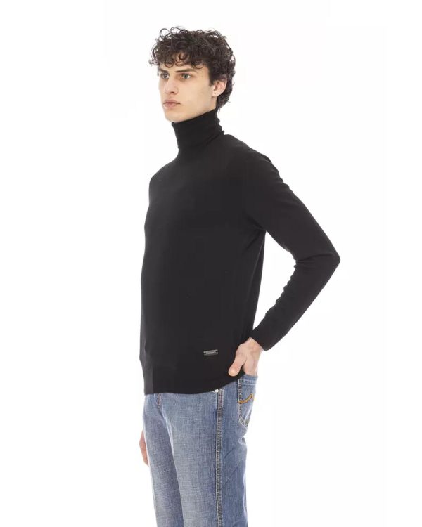 Baldinini Metal Monogram Turtleneck Sweater – M