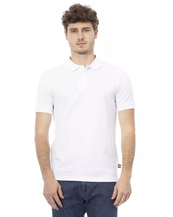 Embroidered Short Sleeve Polo Shirt – L