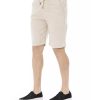 Solid Color Drawstring Bermuda Shorts – W48 US