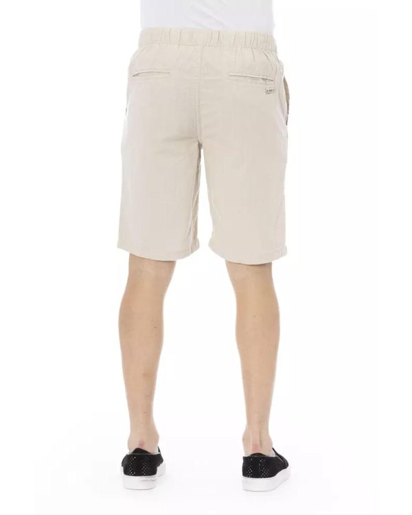 Solid Color Drawstring Bermuda Shorts – W48 US