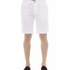 Solid Color Bermuda Shorts with Zipper and Button Closure – W44 US