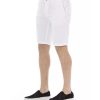 Solid Color Bermuda Shorts with Zipper and Button Closure – W44 US