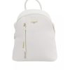 Golden Logo Zip Closure Backpack with Adjustable Straps One Size Women