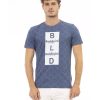 Front Print Short Sleeve T-shirt – L