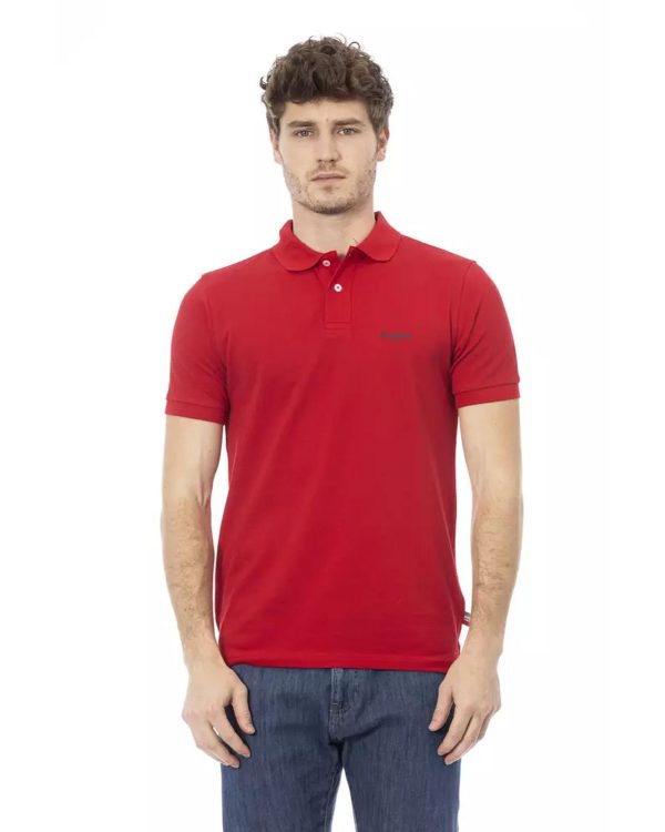 Embroidered Short Sleeve Polo Shirt – L