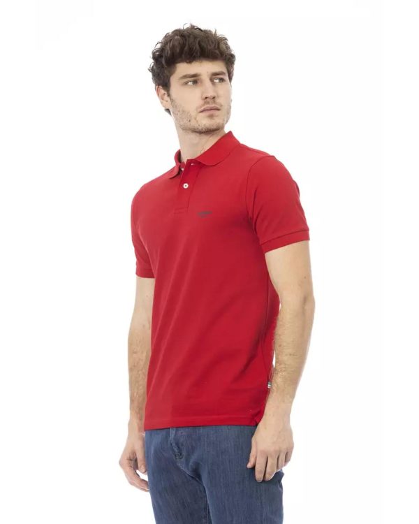 Embroidered Short Sleeve Polo Shirt – L