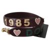 Genuine Dolce & Gabbana Bordeaux Shoulder Strap with Applique Detail One Size Women