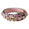 Floral Gold Studs Strap Handbag Accessory One Size Women