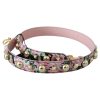 Floral Gold Studs Strap Handbag Accessory One Size Women