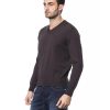 Embroidered Merino Wool Crew Neck Sweater – L