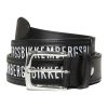 Bikkembergs Mens Belt – Black Calfskin – 105 cm