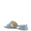 Light Blue Leather Sandals with 4cm Heel – 39 EU