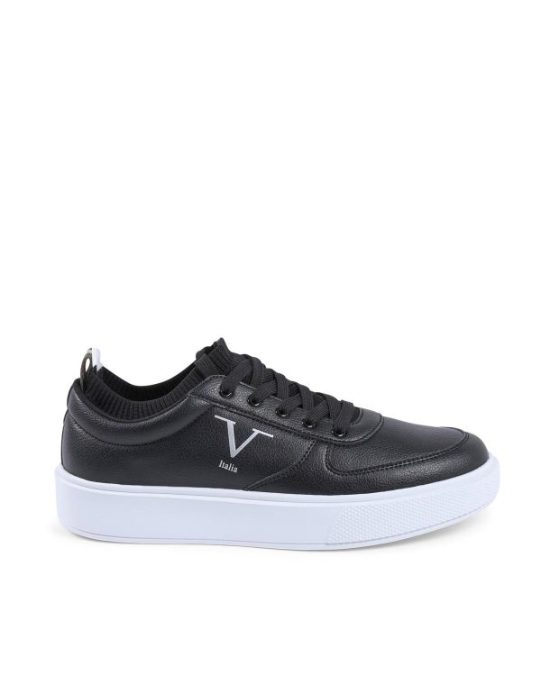 Synthetic Leather Sneaker with Rubber Sole – 39 EU