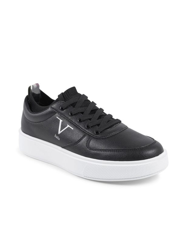 Synthetic Leather Sneaker with Rubber Sole – 39 EU