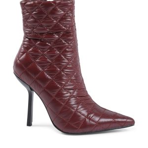 Fabric Ankle Boot with 10cm Heel