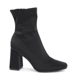 Fabric Ankle Boot with 9cm Heel