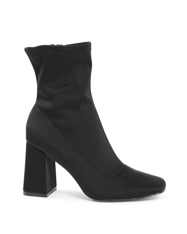 Fabric Ankle Boot with 9cm Heel – 36 EU