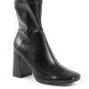 Synthetic Leather Ankle Boots with 9cm Heel – 36 EU