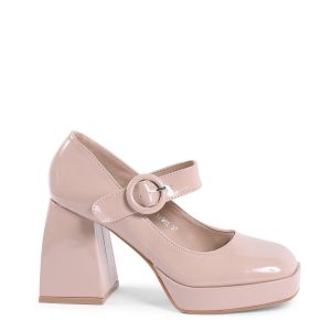 Synthetic Leather Mary Jane Pump with 9cm Heel