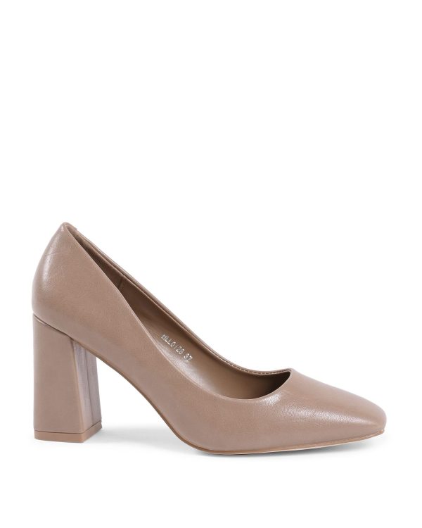 Synthetic Leather Pump with 8 cm Heel – 36 EU