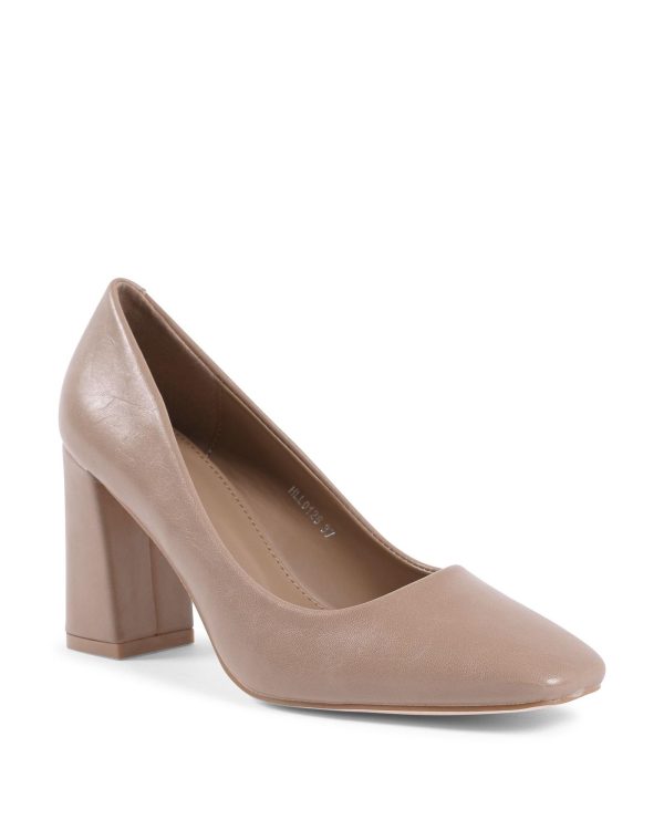 Synthetic Leather Pump with 8 cm Heel – 36 EU