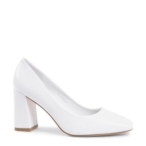 Synthetic Leather Pump with 8 cm Heel