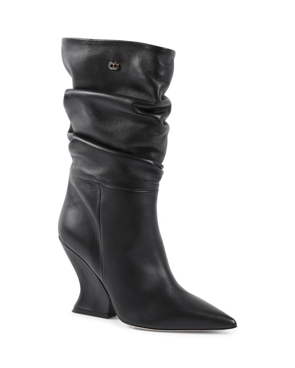 Point Toe Wedge Boots – 38 EU