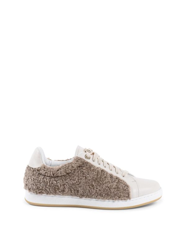 Faux Shearling Low-Top Sneakers – 39 EU