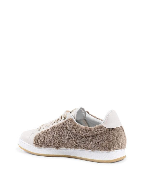 Faux Shearling Low-Top Sneakers – 39 EU