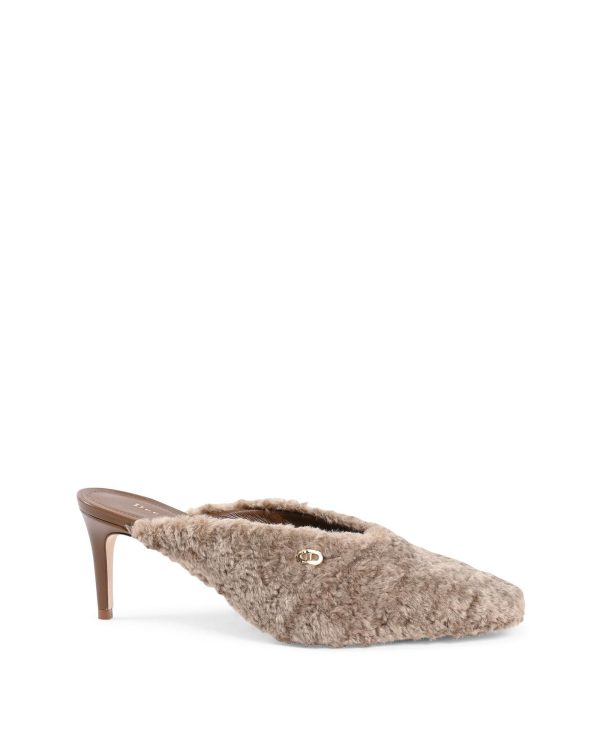 Plush Textured Mules with 5cm Heels – 37 EU