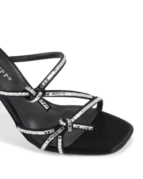 Crystal Embellished High Heel Sandal – 36 EU