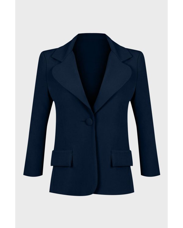 Navy  Italian Blazer – M