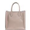 Structured Italian Leather Tote Bag – One Size