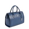 Blue Saffiano Leather Handbag – One Size