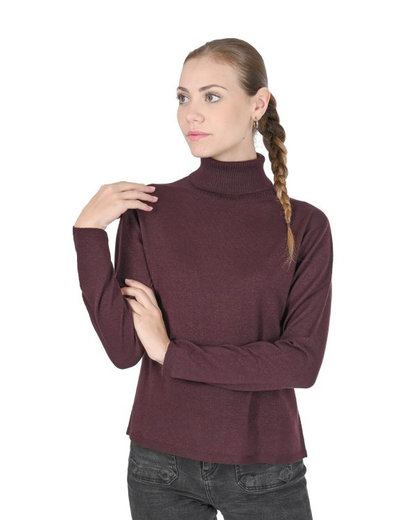 Exquisite Cashmere Turtleneck Sweater for Women – S