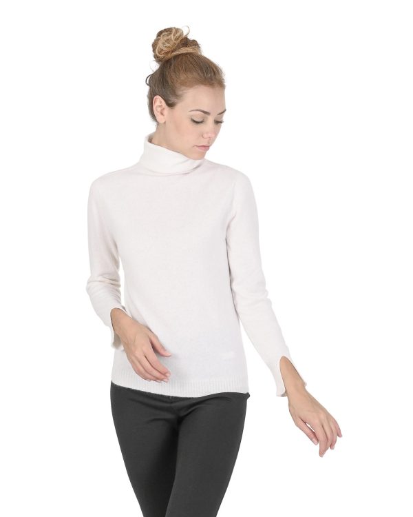 Premium Italian Cashmere Turtleneck Sweater – 38 EU