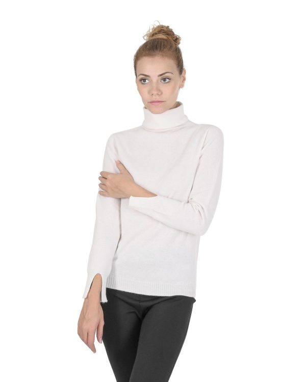 Premium Italian Cashmere Turtleneck Sweater – 38 EU