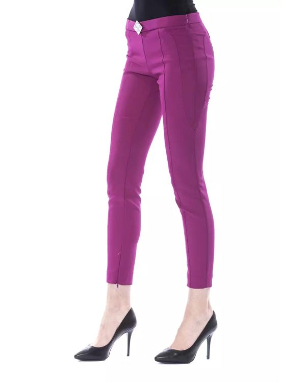 Lateral Closure Skinny Pants with Frontal Application – 42 IT