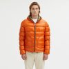 Reversible Goose Down Padded Jacket with Front Zip Closure – L