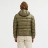 Reversible Goose Down Padded Jacket with Front Zip Closure – L