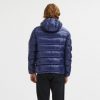 Reversible Hooded Jacket with Zip Closure and Duck Feather Padding – M