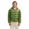 Reversible Hooded Down Jacket with Zip Closure – L