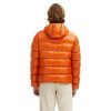 Reversible Hooded Down Jacket with Zip Closure – L