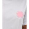 Luxury Designer White Cotton T-Shirt with Logo – L